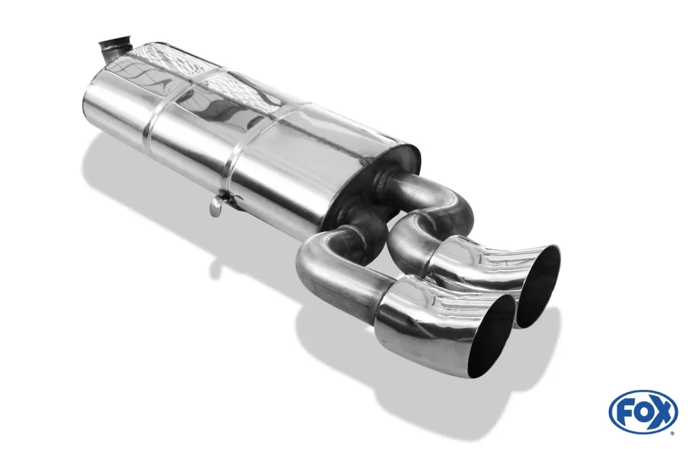 Audi 80/90 Typ 81  Endschalldämpfer auf Serie - 2x76 Typ 18