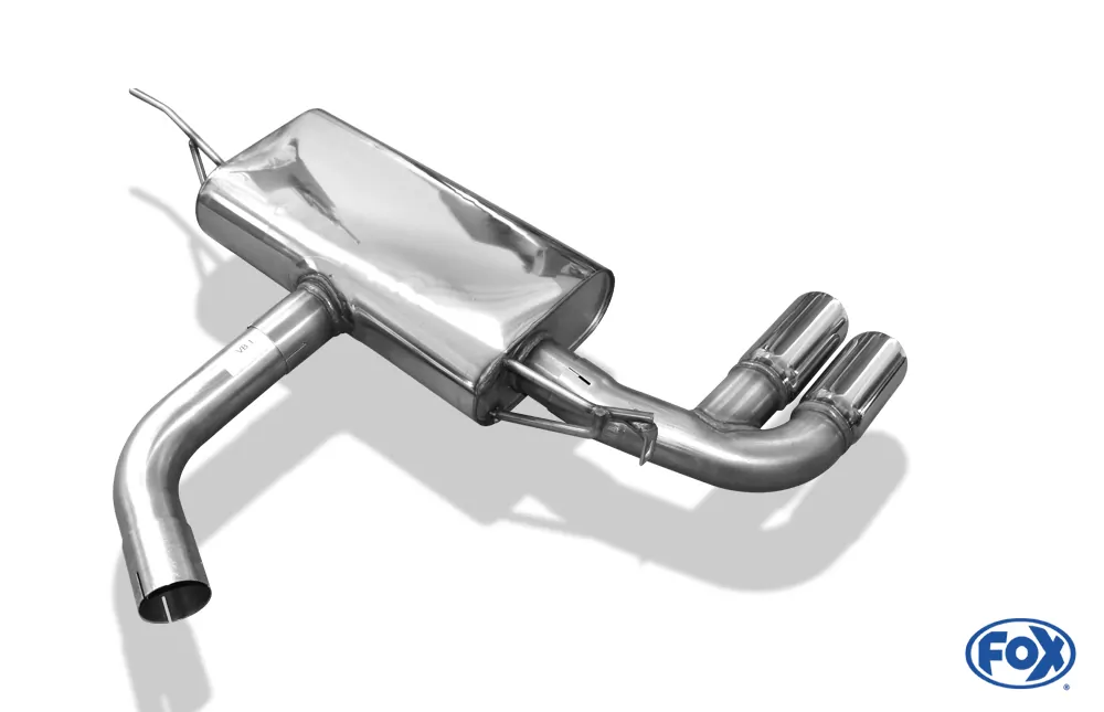 VW Golf VII - mit starrer Hinterachse  Endschalldämpfer einseitig - 2x80 Typ 16