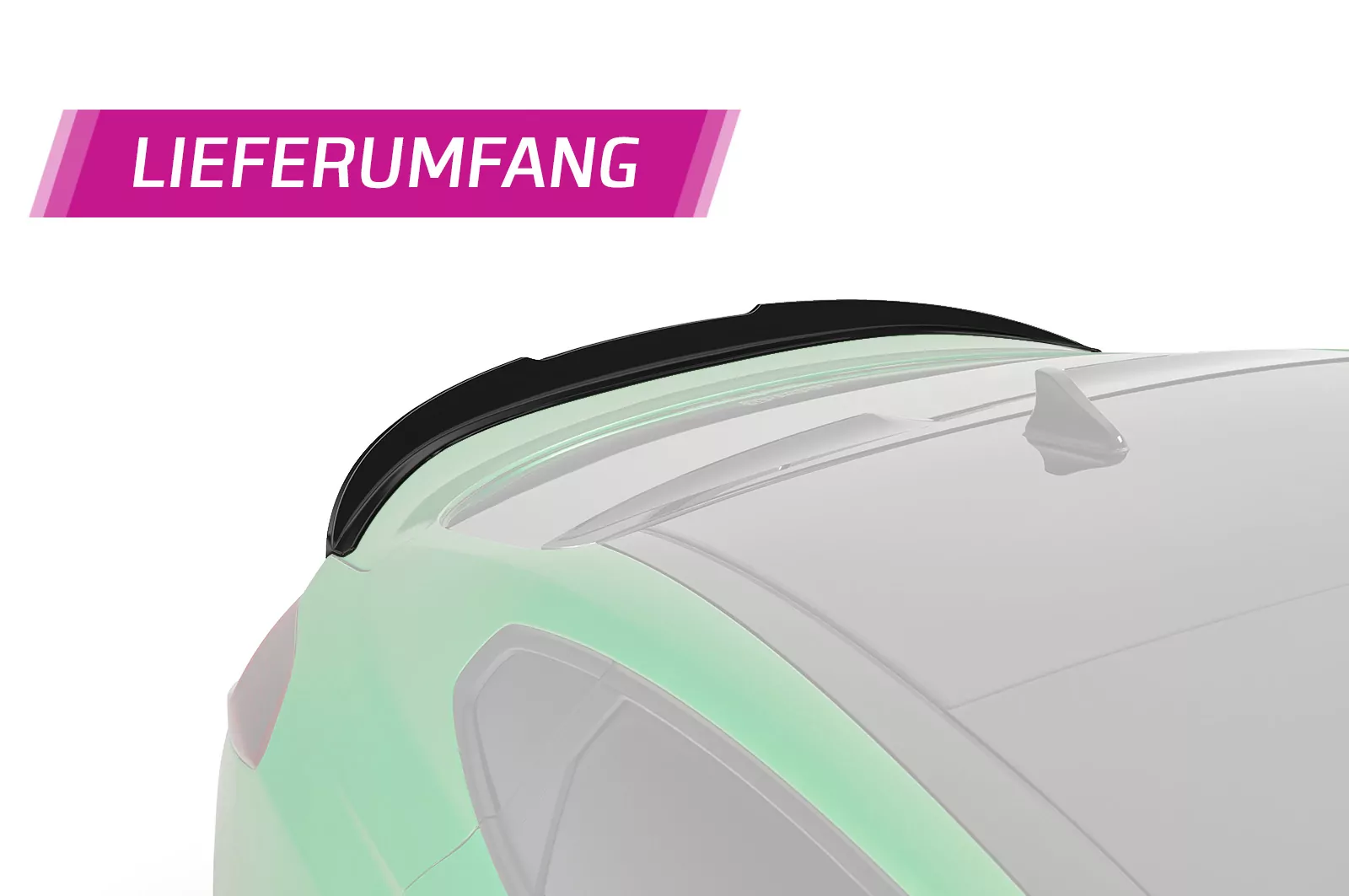 Heckflügel mit ABE für Hyundai i30 N Fastback (PD) HF819 Strukturiert (schwarz matt)