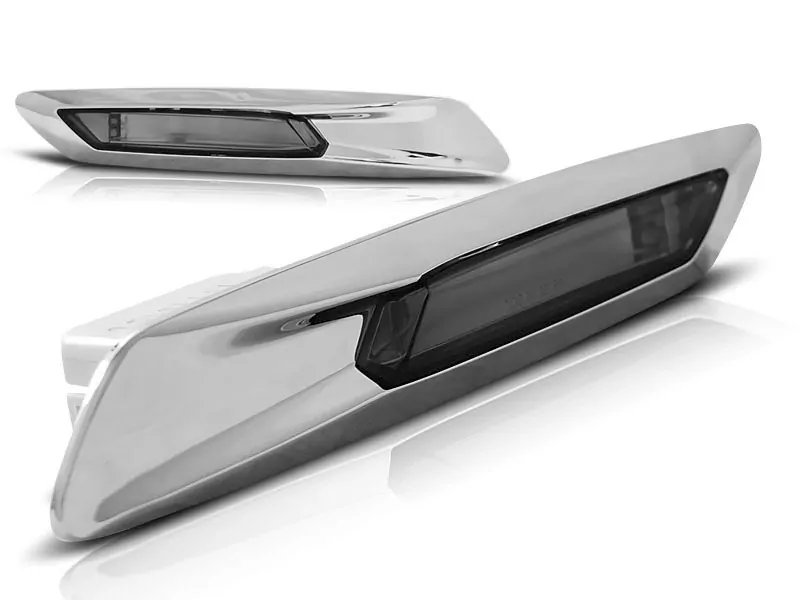 Side Direction Silver Smoke Fits Bmw F10/f11 10-13