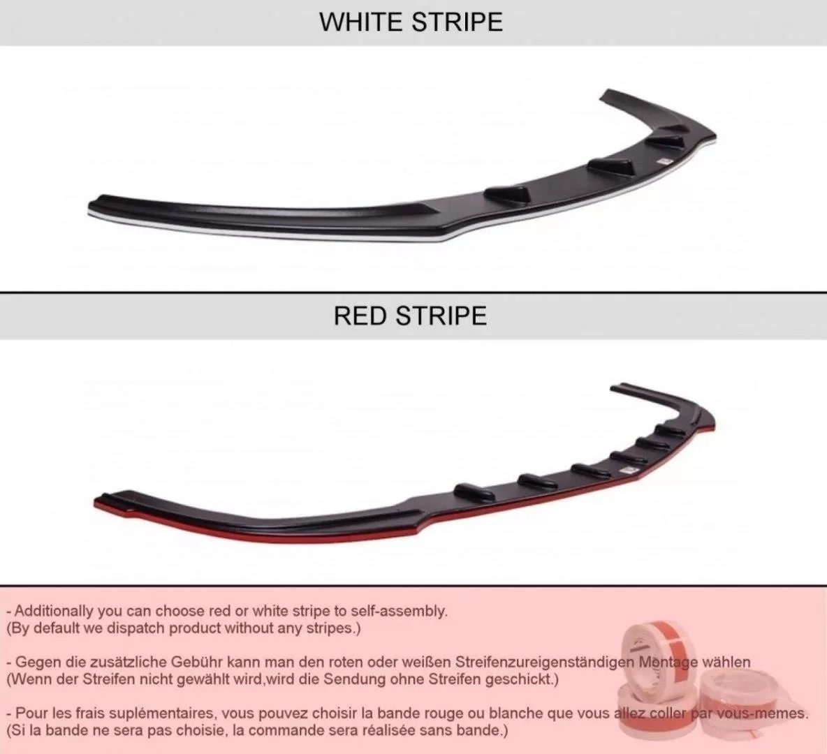 Front Ansatz Passend Für Passend Für ALFA ROMEO MITO Schwarz Hochglanz Schwarz Hochglanz