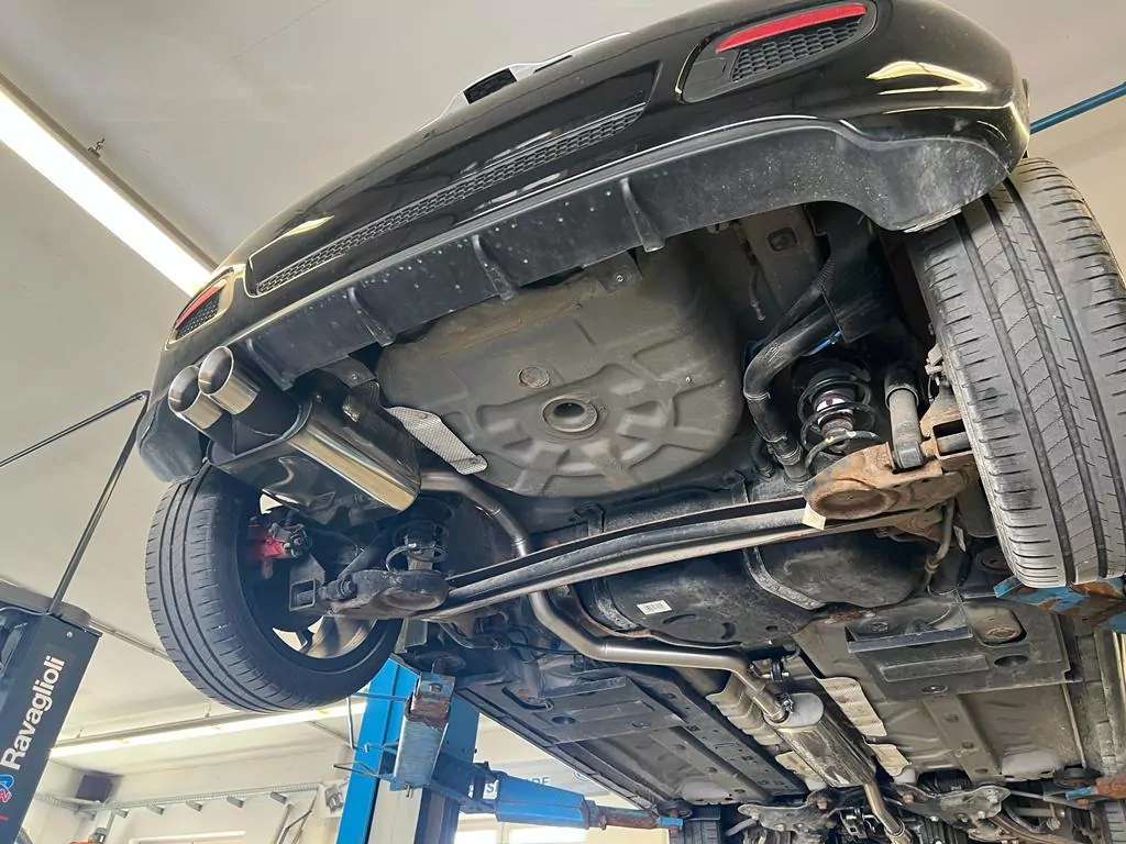 Fiat 500/ 500C  Endschalldämpfer - 2x80 Typ 25