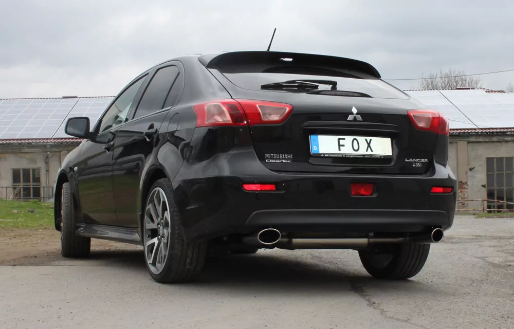 Mitsubishi Lancer CYO Stufenheck/ Sportback Benzin  Endschalldämpfer quer Ausgang rechts/links - 115x85 Typ 38 rechts/links