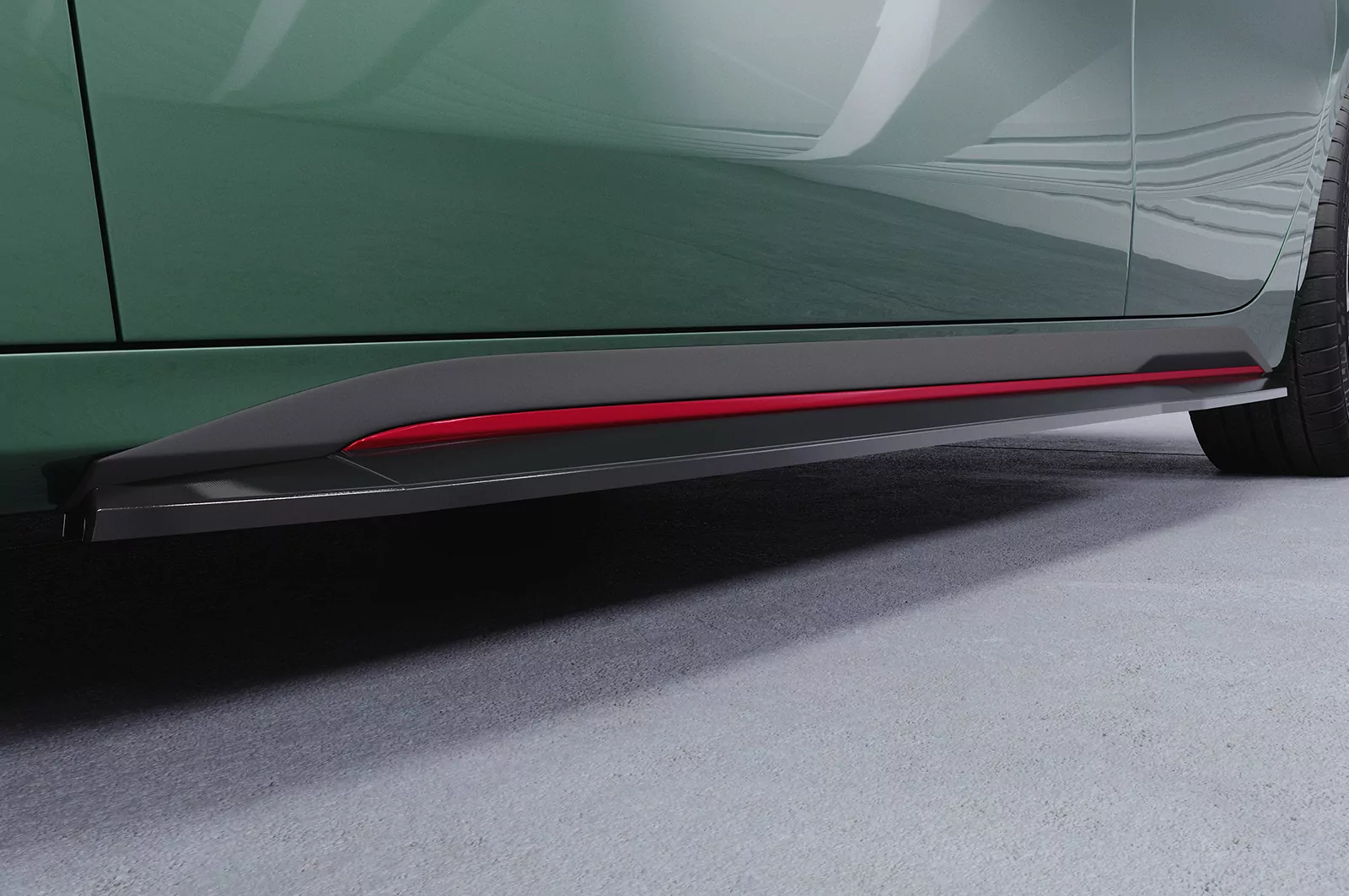 Seitenschweller für Kia Pro Ceed (CD) GT SS575 Schwarz Strukturiert