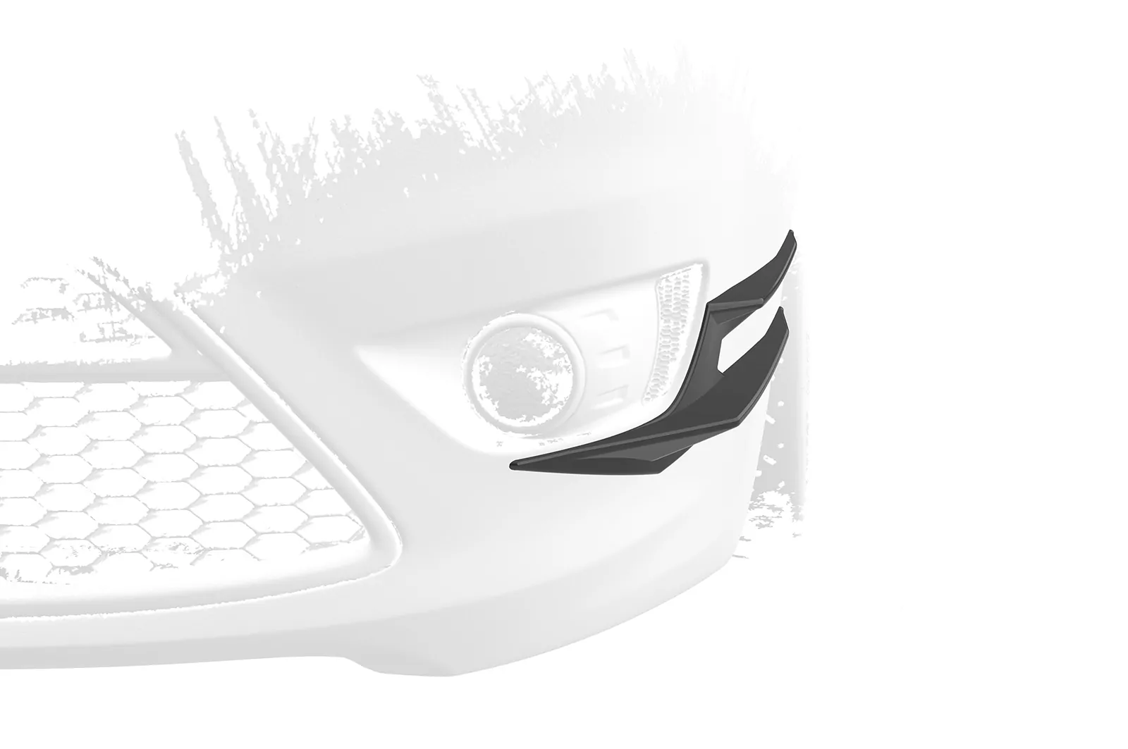 Performance Flaps für Ford Focus MK2 FP030 Schwarz Strukturiert