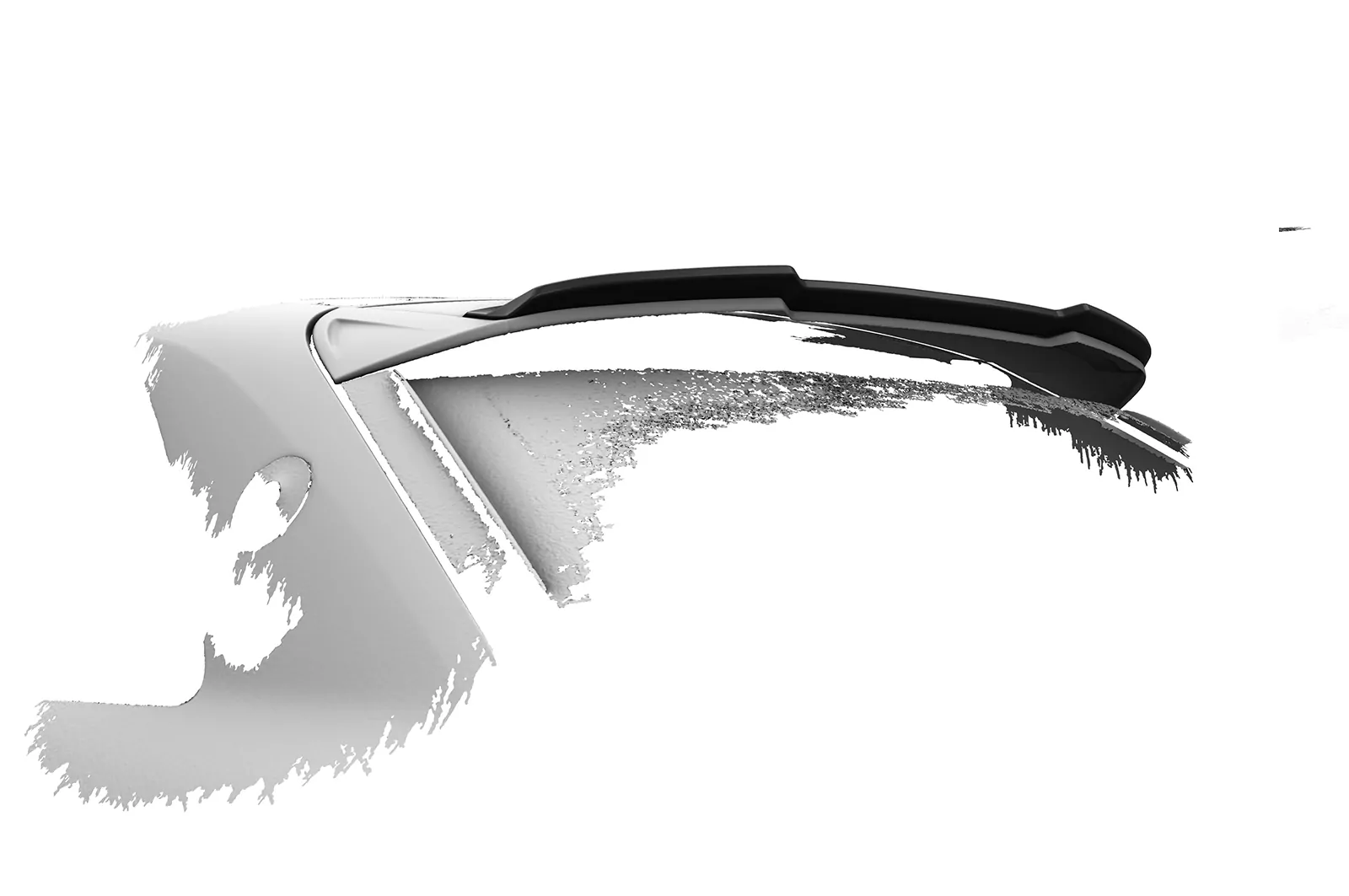 Heckflügel mit ABE für Audi RSQ3 (8U) HF164 Schwarz Strukturiert