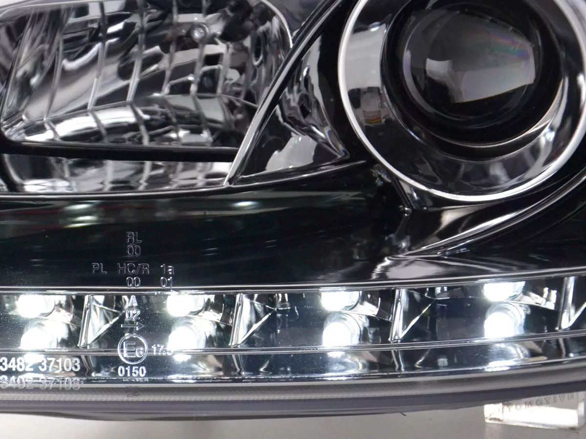 Scheinwerfer Set Daylight LED Tagfahrlicht Seat Ibiza 3 6L Bj. 02-08 chrom