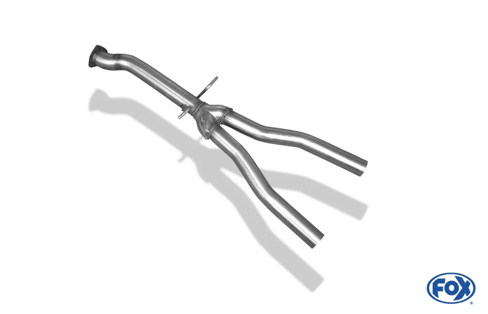 Audi A4 B7 Quattro 3,0l TDI  Y-Verbindungsrohr FOX Endschalldämpfer auf original Vorschalldämpfer