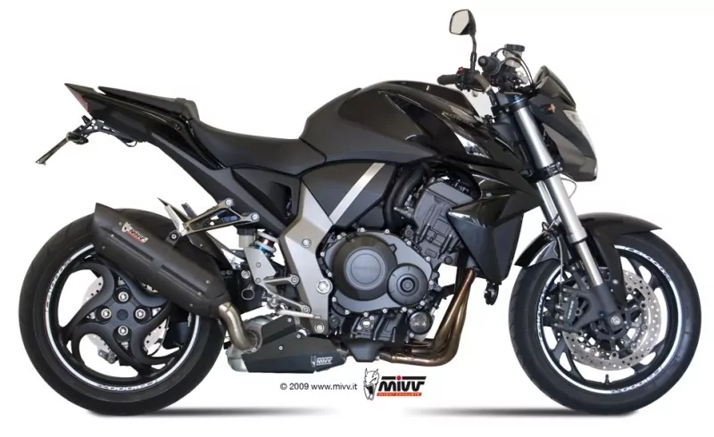 MIVV Suono Edelstahl Schwarz Honda CB 1000 R ´08/16