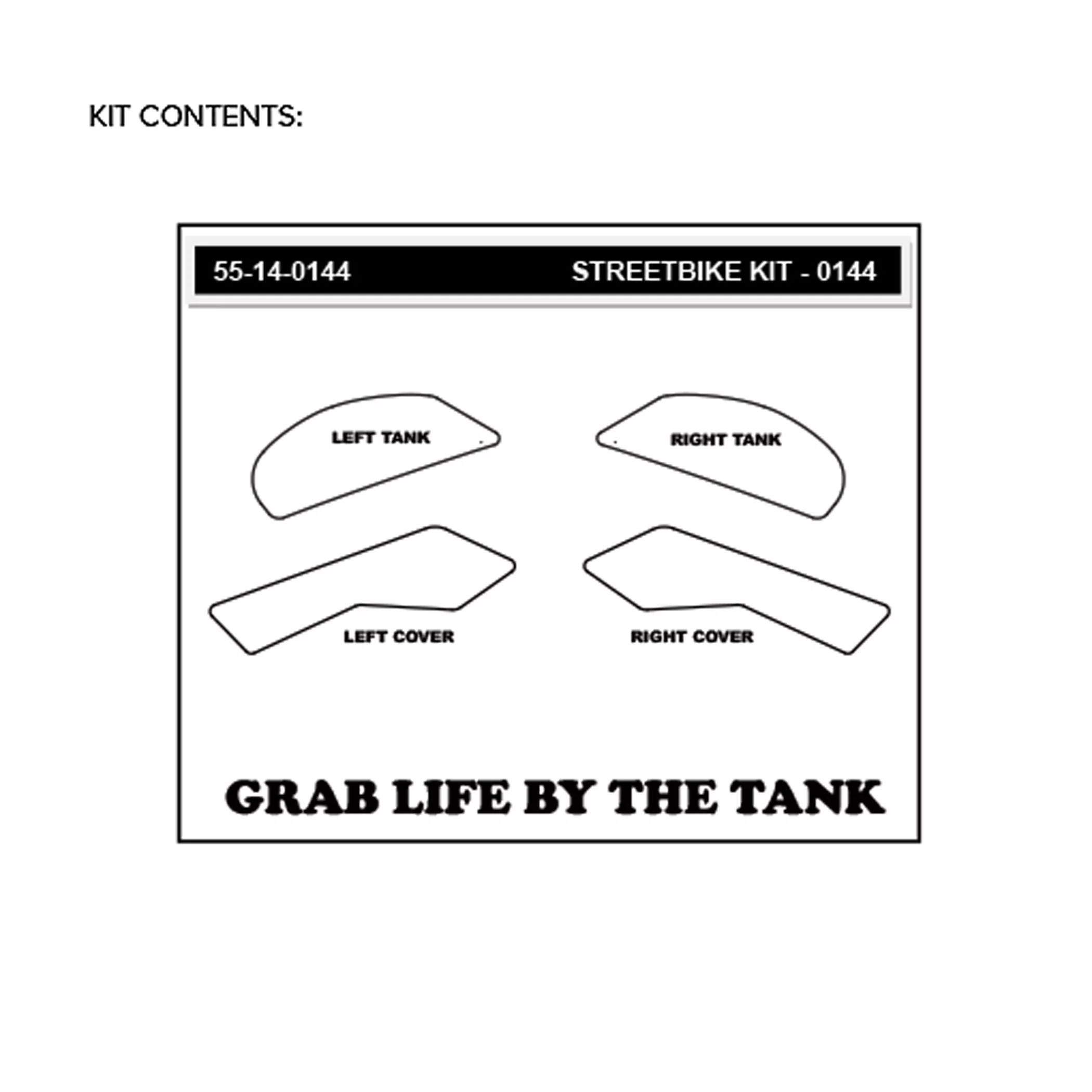 Stompgrip Traction Pad Icon für Kawasaki Z900 17-22 Hybrid