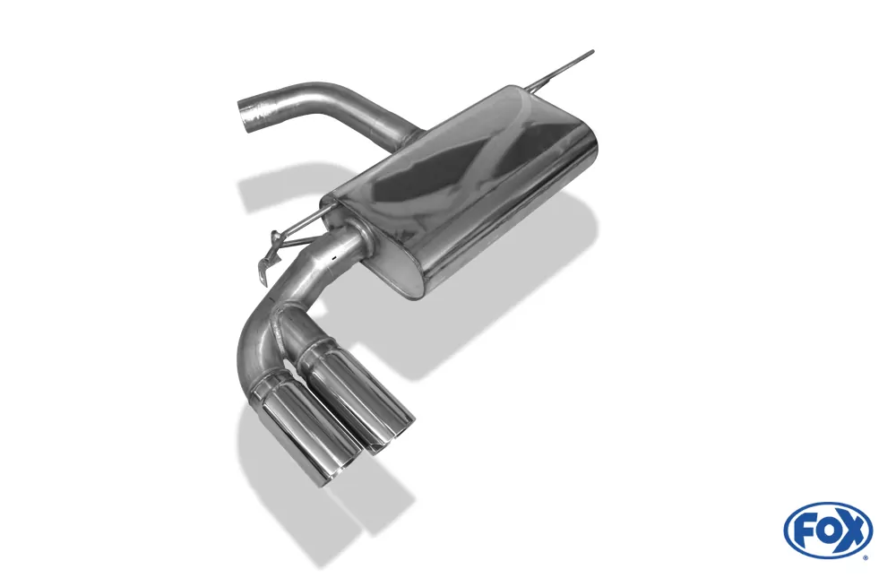 VW Golf VII - mit starrer Hinterachse  Endschalldämpfer einseitig - 2x80 Typ 25