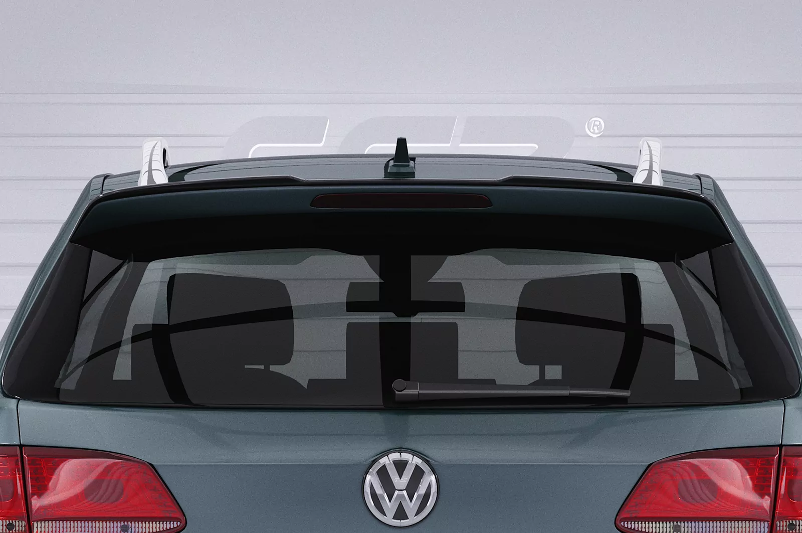 Heckflügel mit ABE für VW Passat B7 Typ 3C HF604 Strukturiert (schwarz matt)