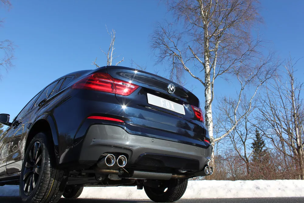 BMW X4 F26 - 35i 35d  Endschalldämpfer quer Ausgang rechts/links - 2x90 Typ 17 rechts/links