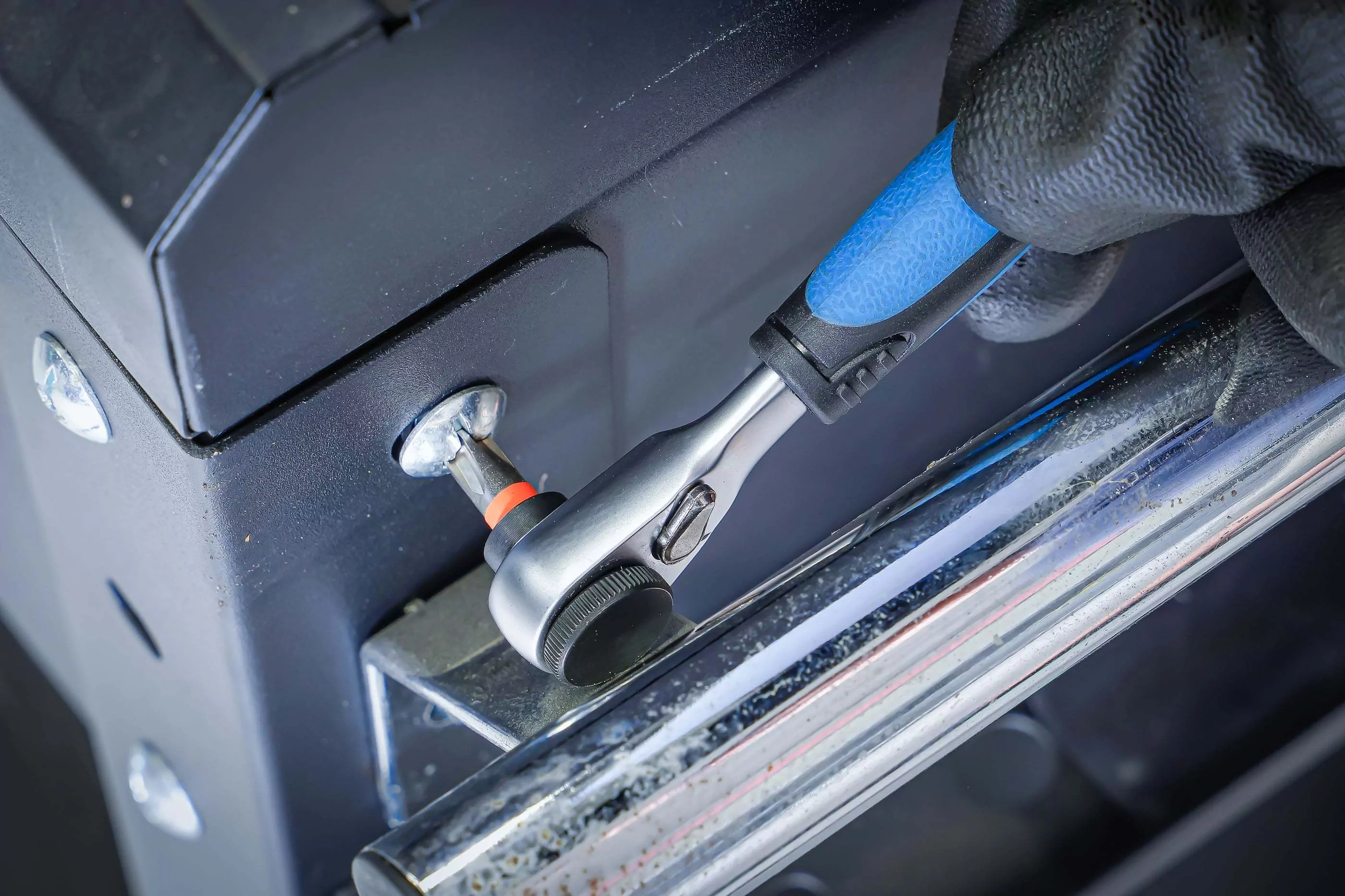 Color-Bit-Satz | mit Bit-Knarre | Antrieb Außensechskant 6,3 mm (1/4") | 43-tlg.