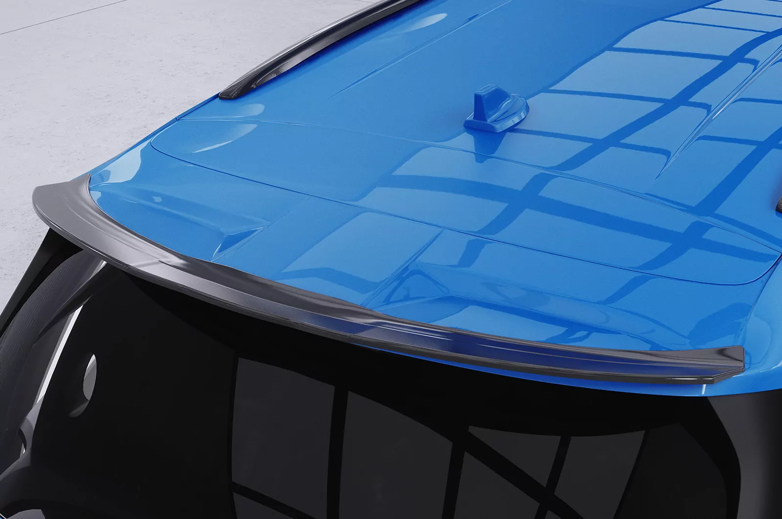 Heckflügel mit ABE für Ford Focus MK4 ST Turnier HF648 Strukturiert (schwarz matt)