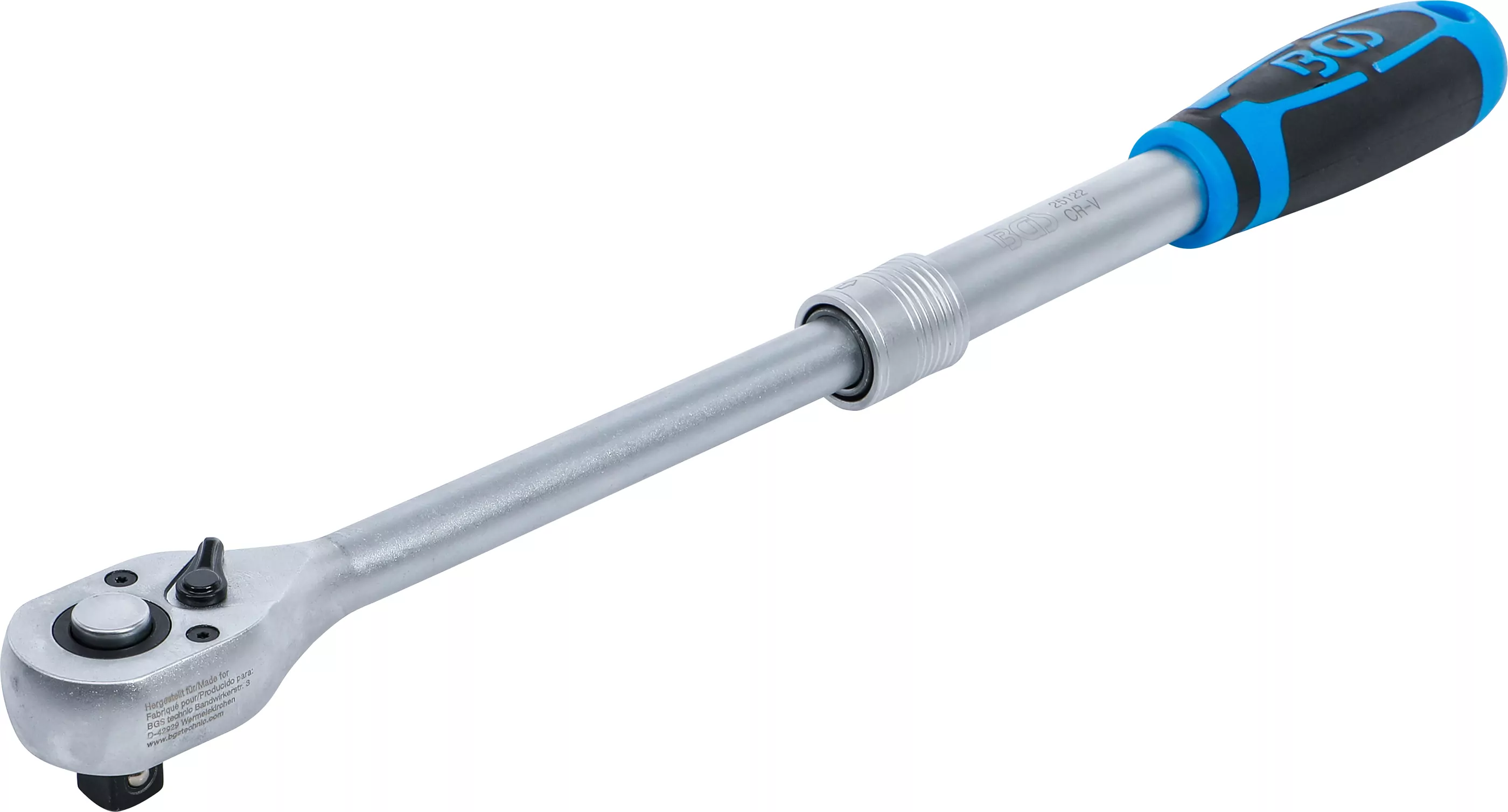 Umschaltknarre, ausziehbar | Abtrieb Außenvierkant 12,5 mm (1/2") | 305 - 445 mm