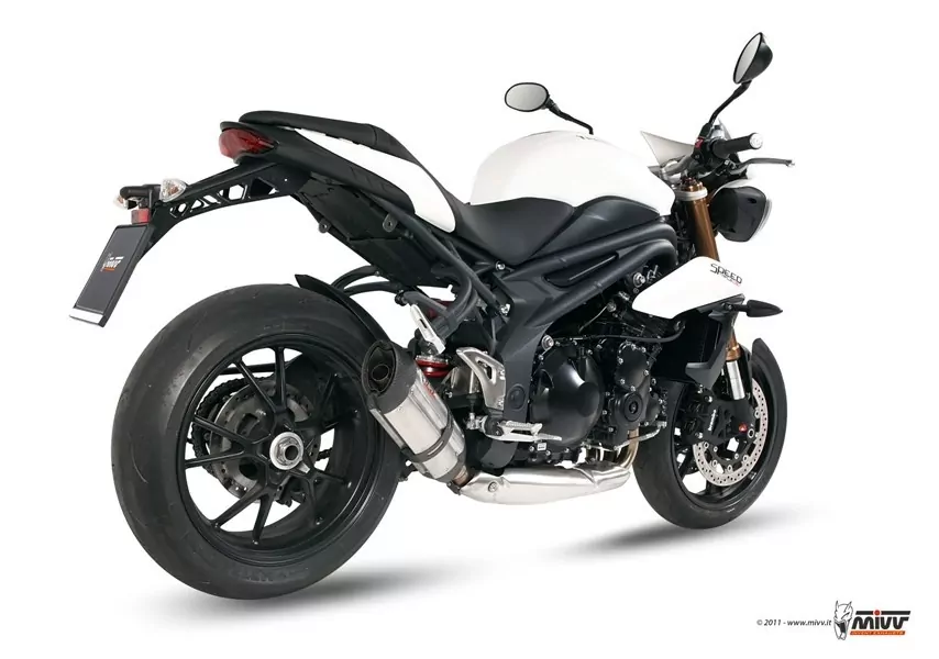 MIVV Suono Edelstahl Tiefgelegt Triumph Speed Triple 1050 ´11/15