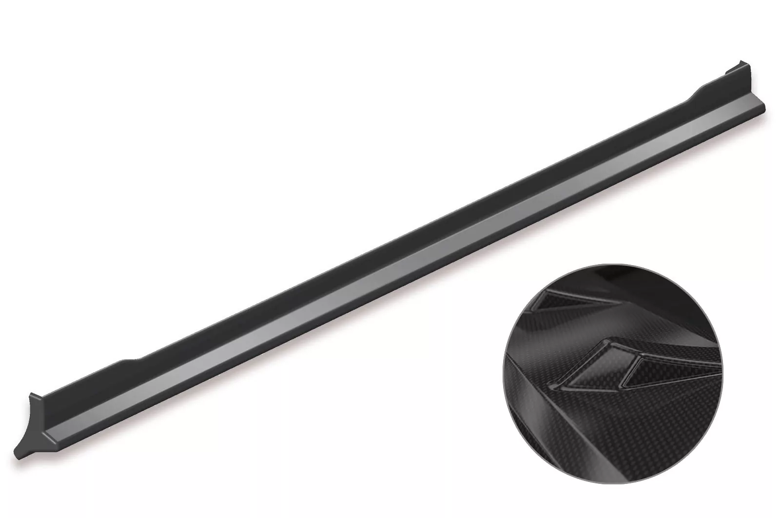 Seitenschweller für VW Polo V Typ 6R / 6C SS466-C Carbon Look Hochglanz