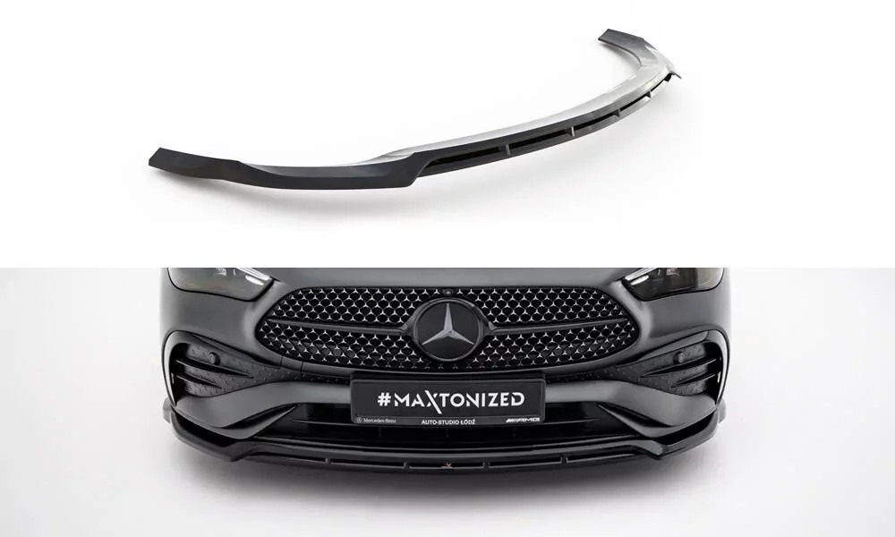 Front Ansatz V.1 Für Mercedes-Benz CLE AMG-Line C236 Schwarz Hochglanz
