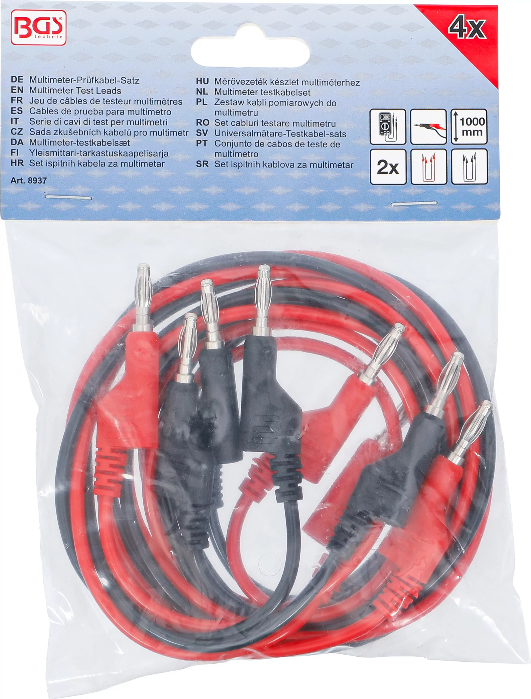 Multimeter-Prüfkabel-Satz | 4 mm