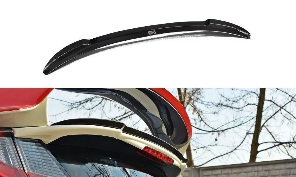 Spoiler CAP Passend Für Passend Für N.2 HONDA CIVIC IX TYPE R Schwarz Hochglanz Schwarz Hochglanz