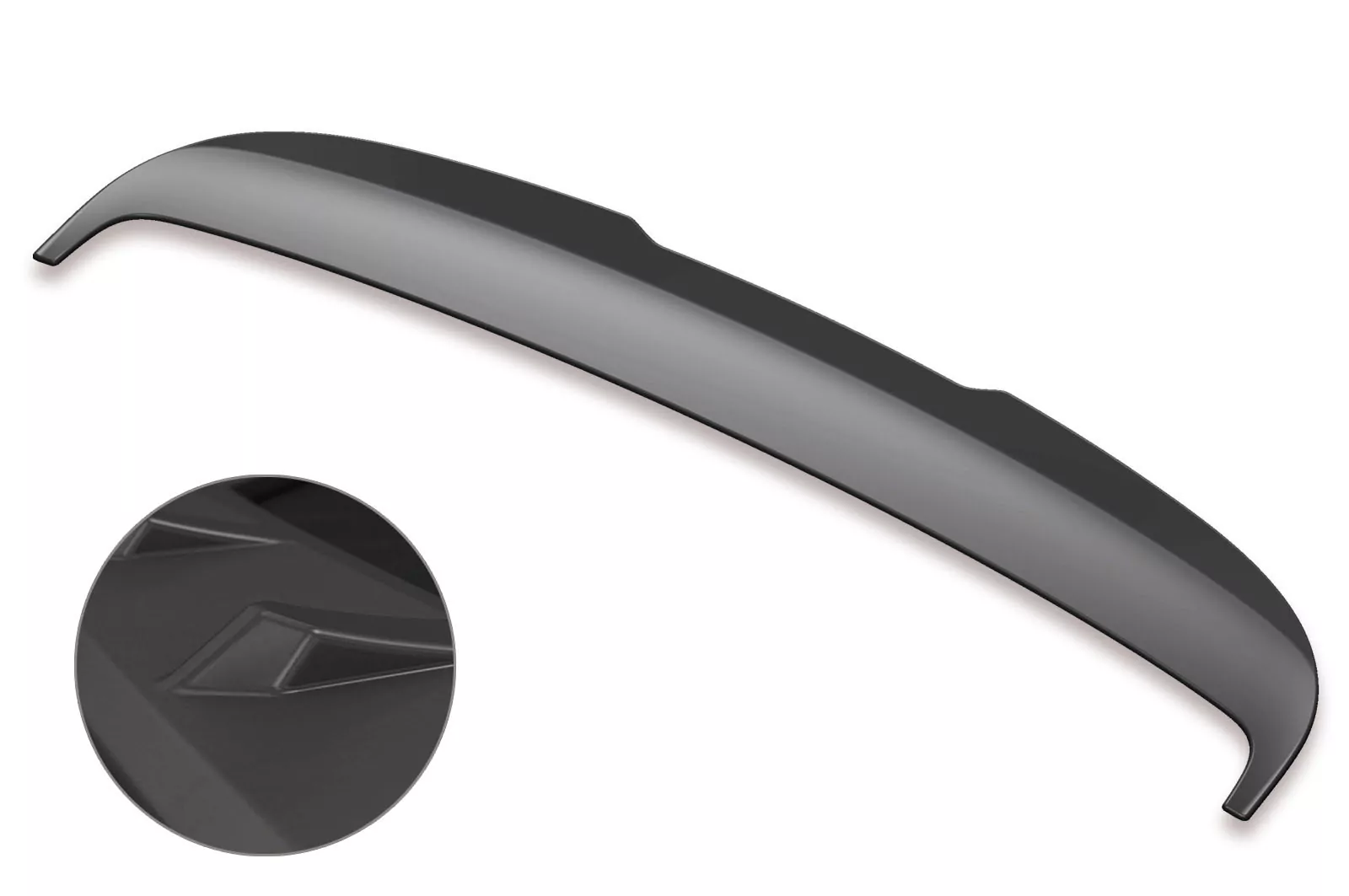 Heckflügel mit ABE für VW Polo V (6R/6C) GTI Lackierfreundlich (schwarz matt)