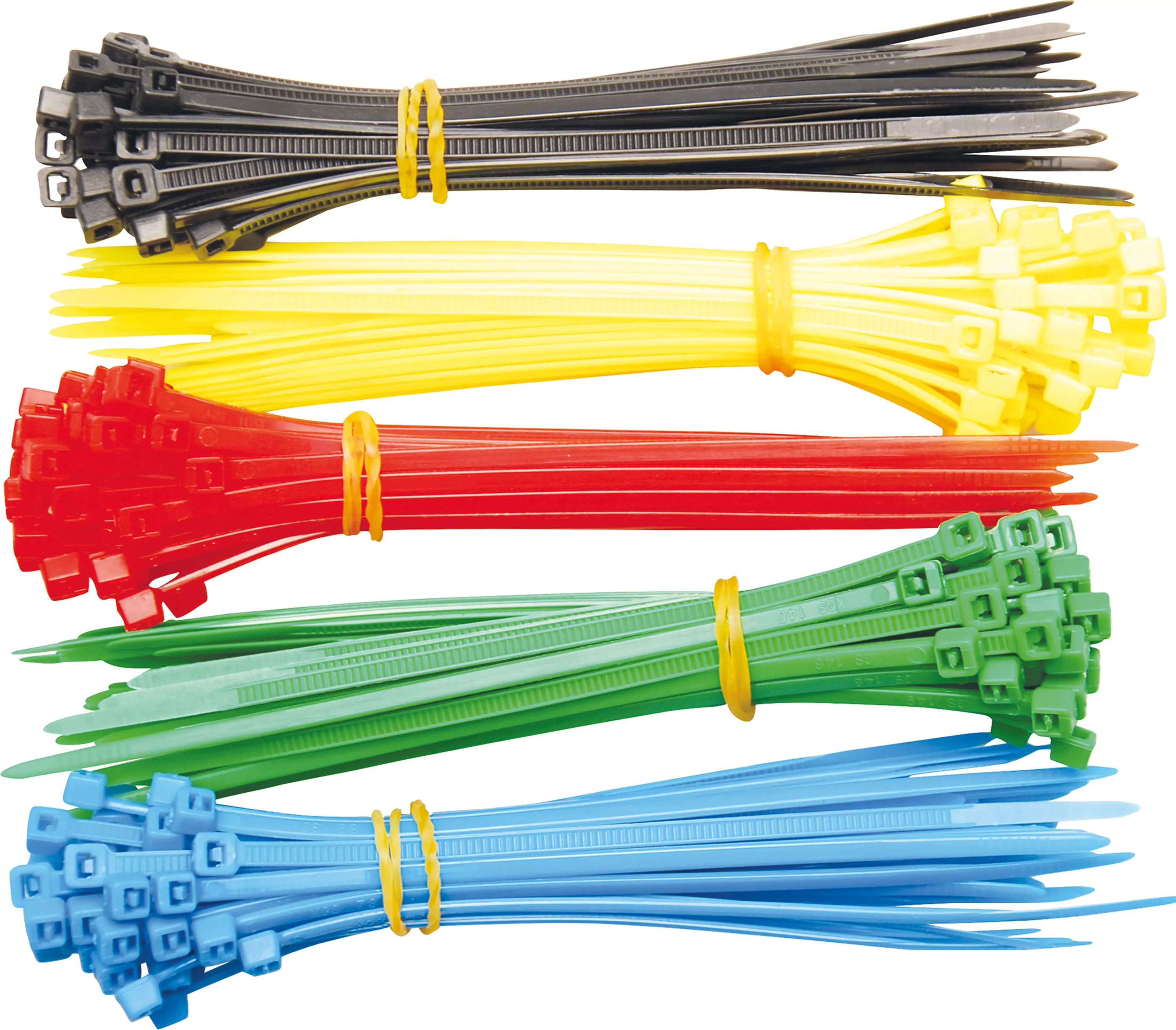 Kabelbinder-Sortiment | farbig | 2,4 x 100 mm | 200-tlg.