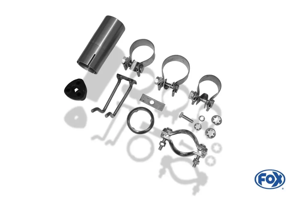 Mercedes CLK Typ 208  Endschalldämpfer Ausgang rechts/links - 2x88x74 Typ 32 rechts/links