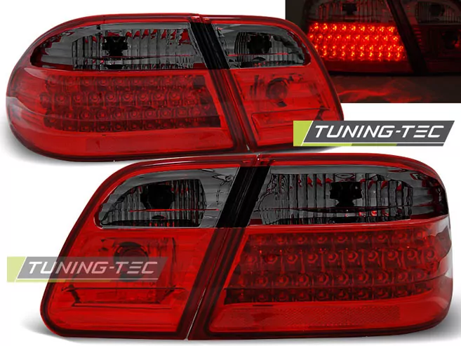 Led Tail Lights Red Smoke Fits Mercedes W210 95-03.02