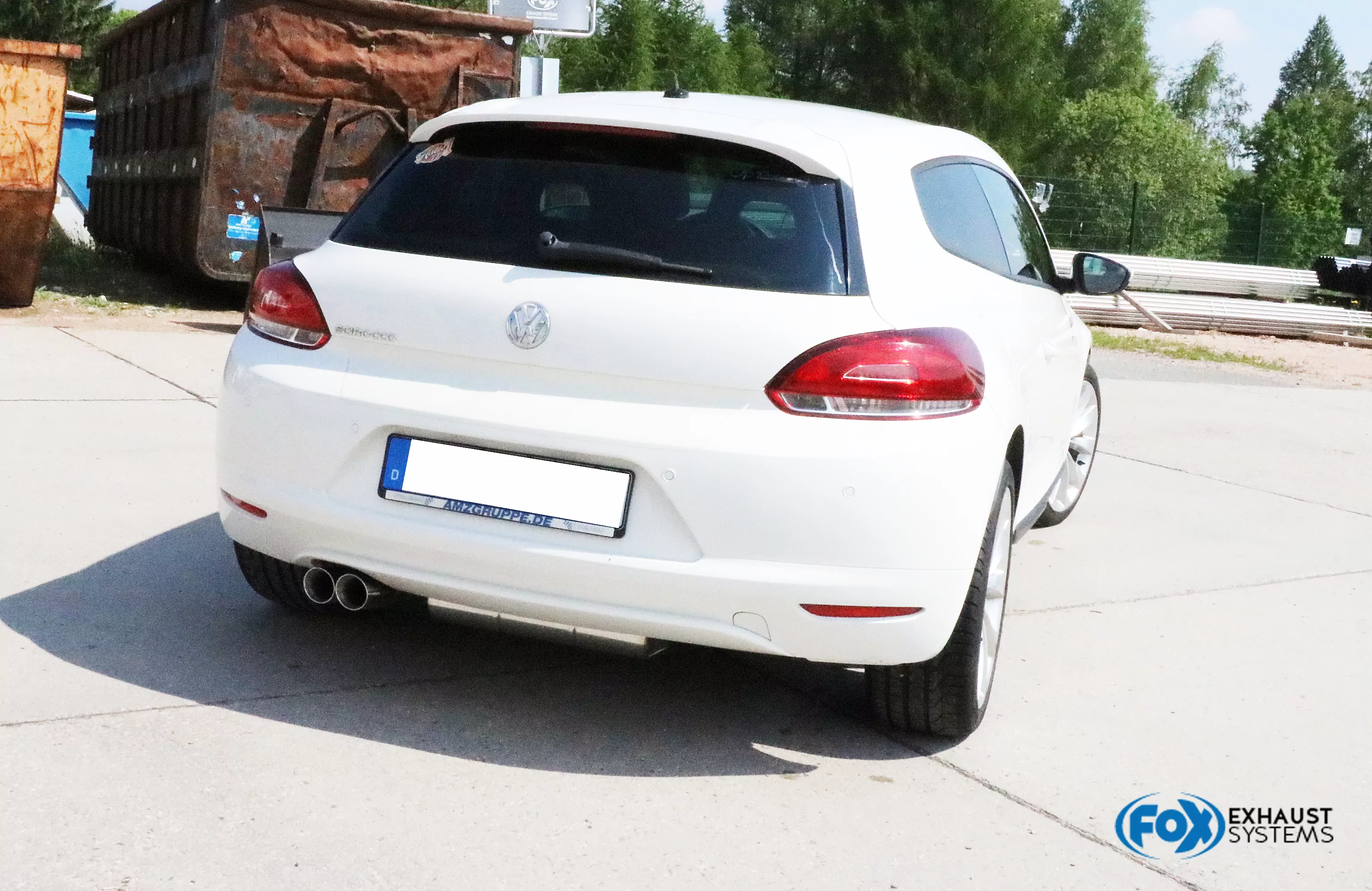 VW Scirocco - 13  Endschalldämpfer - 2x76 Typ 25