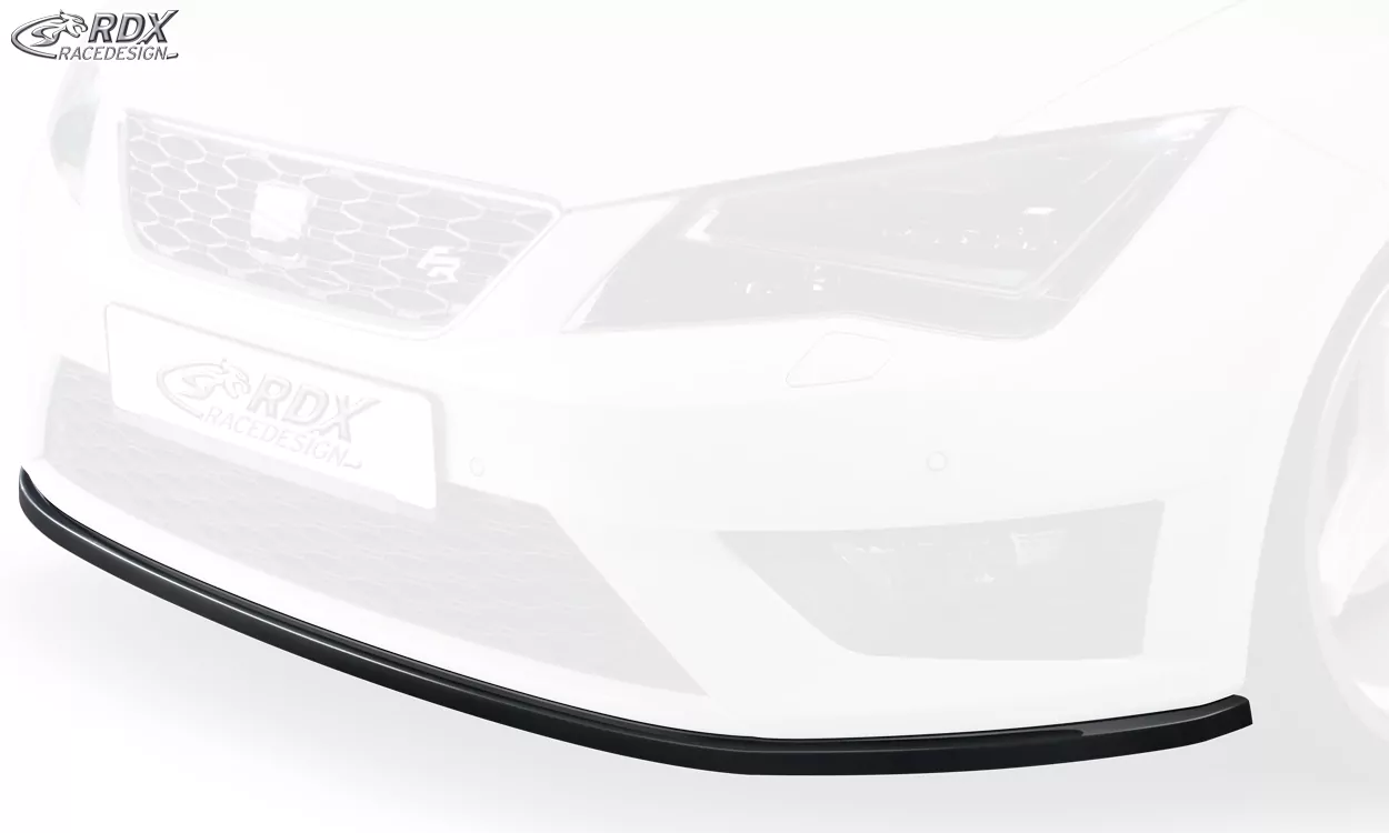 RDX Frontspoiler für SEAT Leon 5F FR + Cupra / Leon 5F SC FR + Cupra / Leon 5F ST FR + Cupra Frontlippe Front Ansatz Vorne Spoilerlippe Schwert