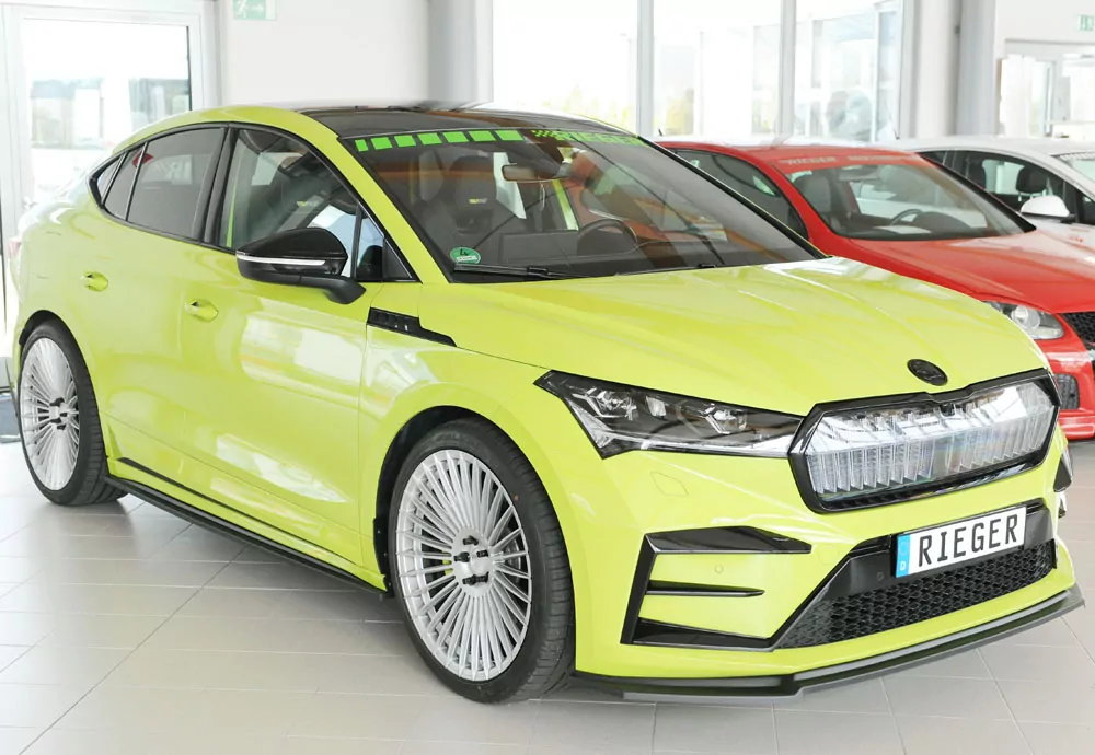 Rieger Spoilerschwert glanz schwarz für Skoda Enyaq iV RS (NY) SUV (5AZ) 07.21-