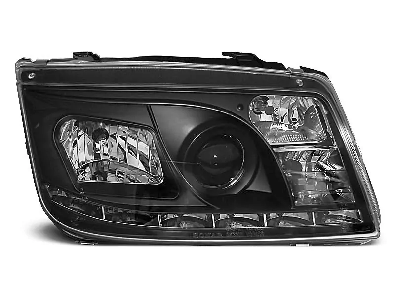 HEADLIGHTS DAYLIGHT BLACK fits VW BORA 09.98-05.05