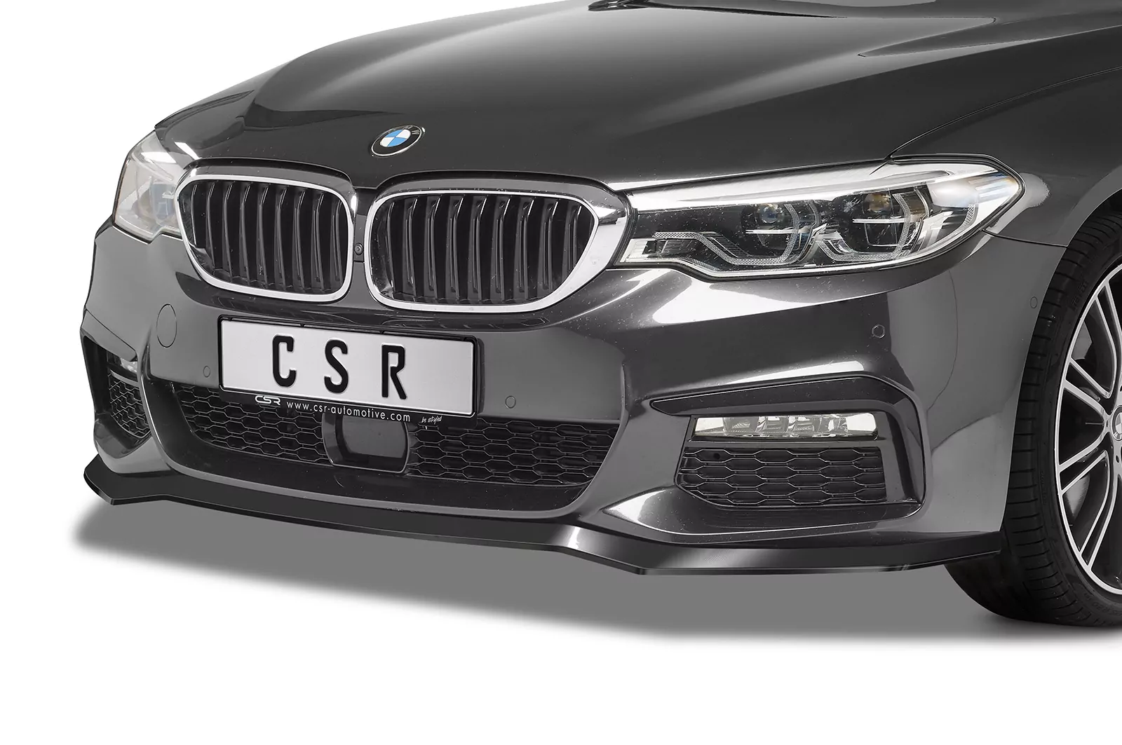 Cup-Spoilerlippe mit ABE für BMW 5er G30/G31 M-Paket CSL564 Schwarz Strukturiert