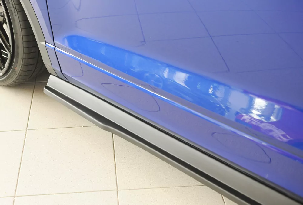 Rieger Seitenschweller rechts ansatz matt schwarz für VW T-Roc R (A1) 5-tür. 01.22- (ab Facelift)