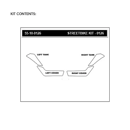 Stompgrip Traction Pad Volcano für Yamaha XT250 / Serow 08-22 Klar