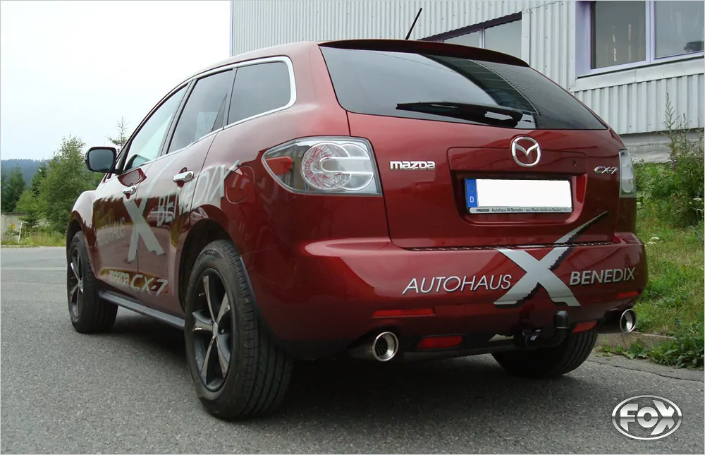 Mazda CX7  Endschalldämpfer quer Ausgang rechts/links - 1x100 Typ 17 rechts/links