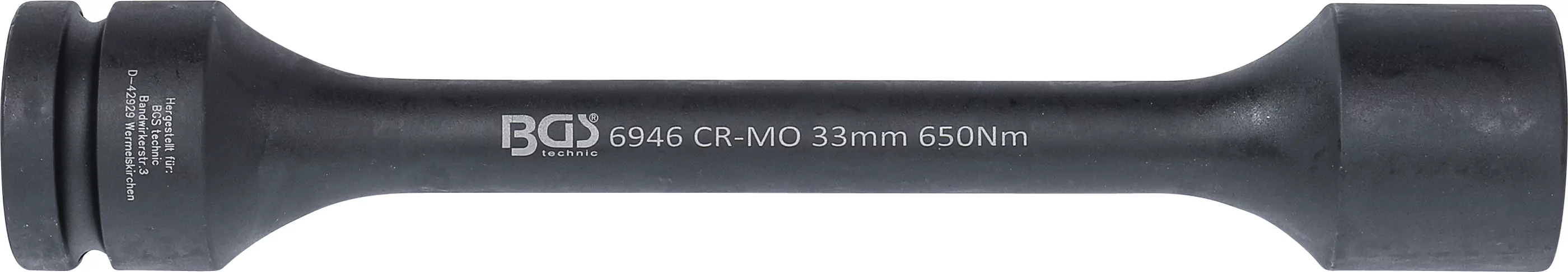 Torsions-Kraft-Steckschlüssel-Einsatz Sechskant | Antrieb Innenvierkant 25 mm (1") | SW 33 mm | 650 Nm