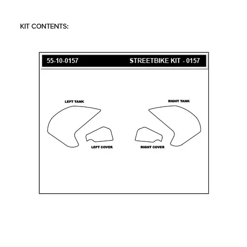 Stompgrip Traction Pad Volcano für Yamaha MT-07 18-20 Hybrid