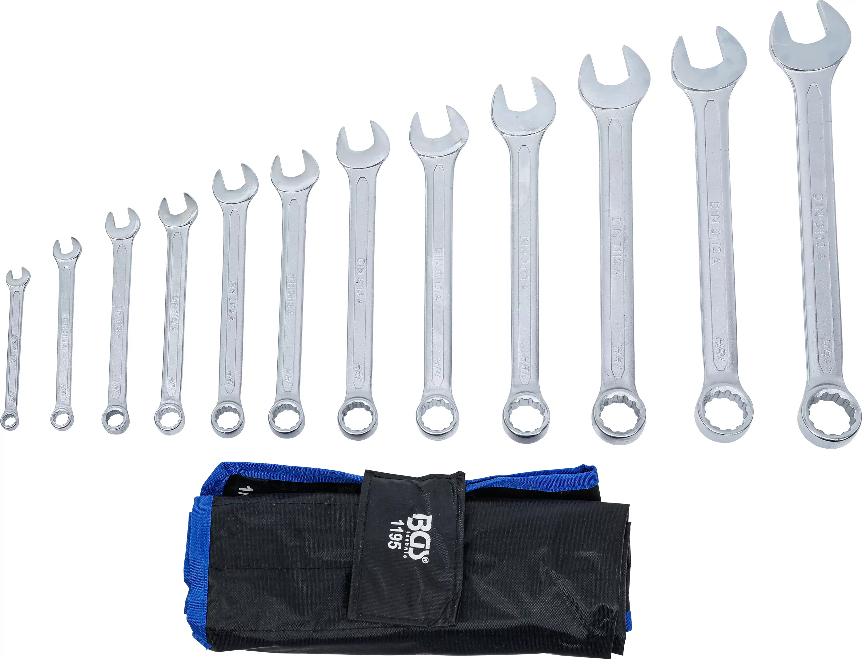 Maul-Ringschlüssel-Satz | Zollgrößen | SW 1/4" - 15/16" | 12-tlg.