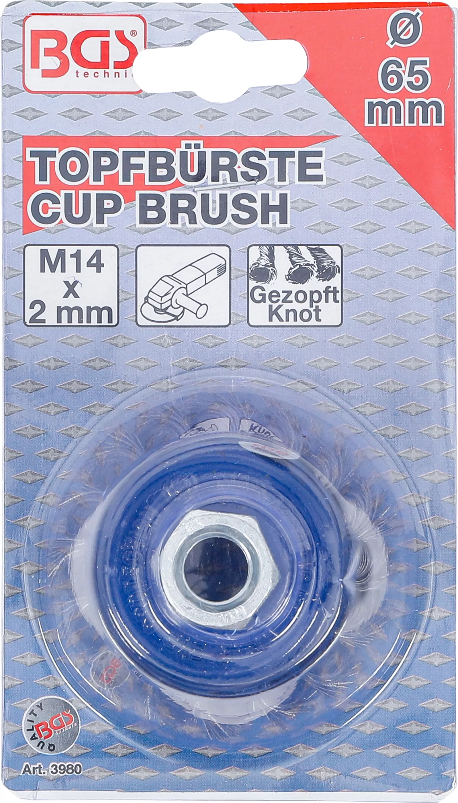 Topfbürste | Aufnahme M14 x 2,0 mm | Ø 65 mm