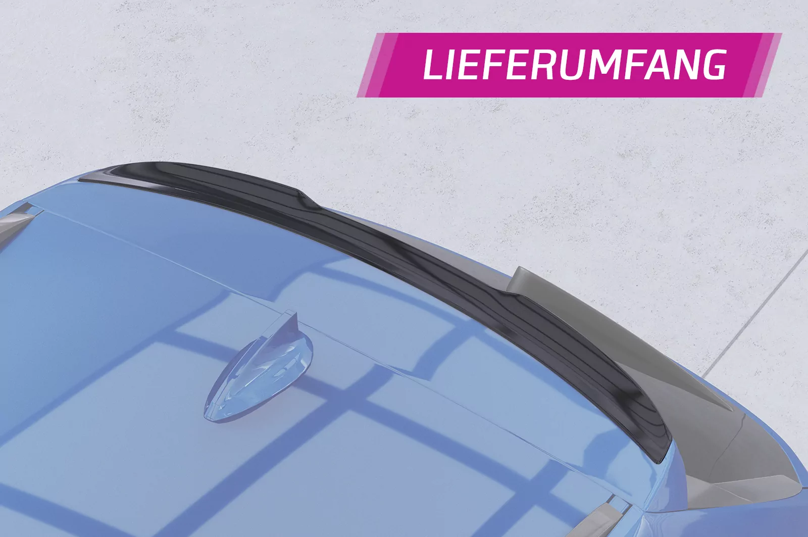 Heckflügel für BMW 3er F31 Touring HF192 Schwarz Strukturiert