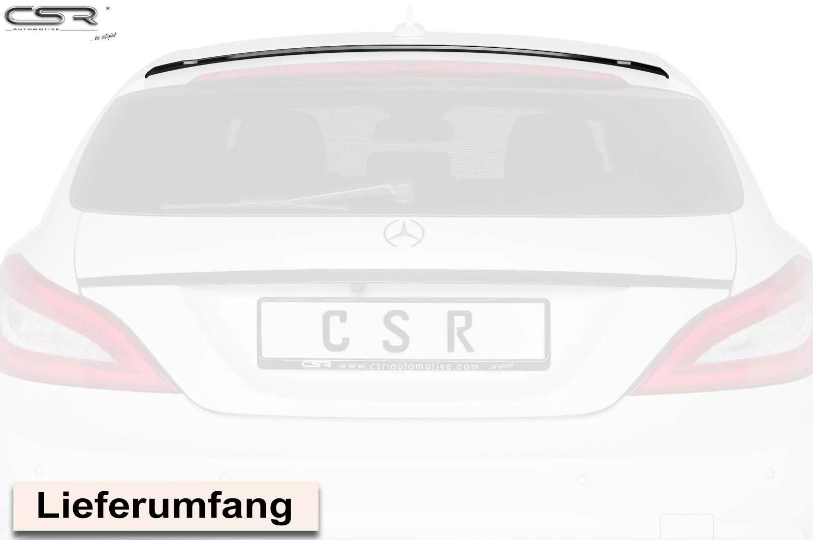 Heckflügel mit ABE für Mercedes Benz CLS X218 AMG-Line HF688-M Carbon Look (matt)