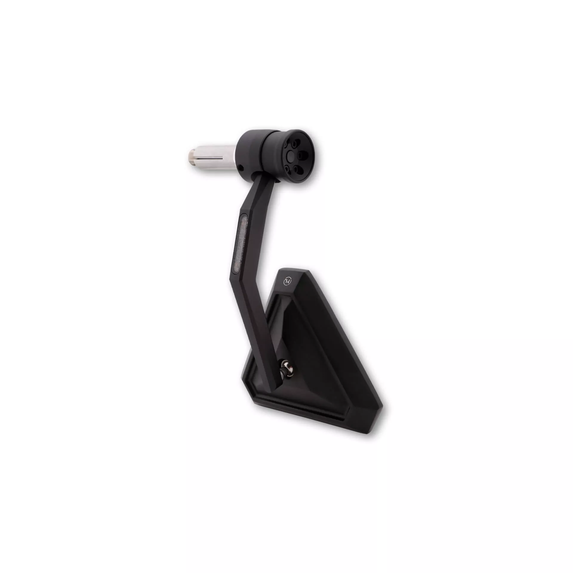 HIGHSIDER pro Bar End Mirror Montana-RIM Black With LED Indicator (1pc)