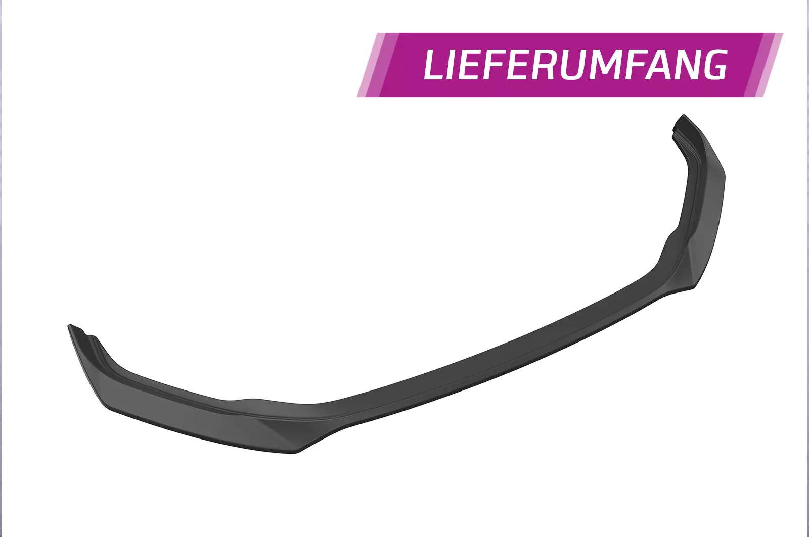 Cup-Spoilerlippe mit ABE für VW Arteon CSL692 Schwarz Strukturiert