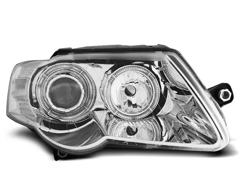 HEADLIGHTS ANGEL EYES CHROME fits VW PASSAT B6 3C 03.05-10