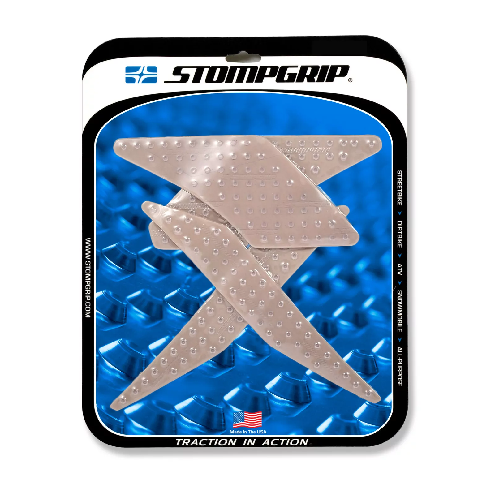 Stompgrip Traction Pad Volcano für Kawasaki Z125 17-22 Klar