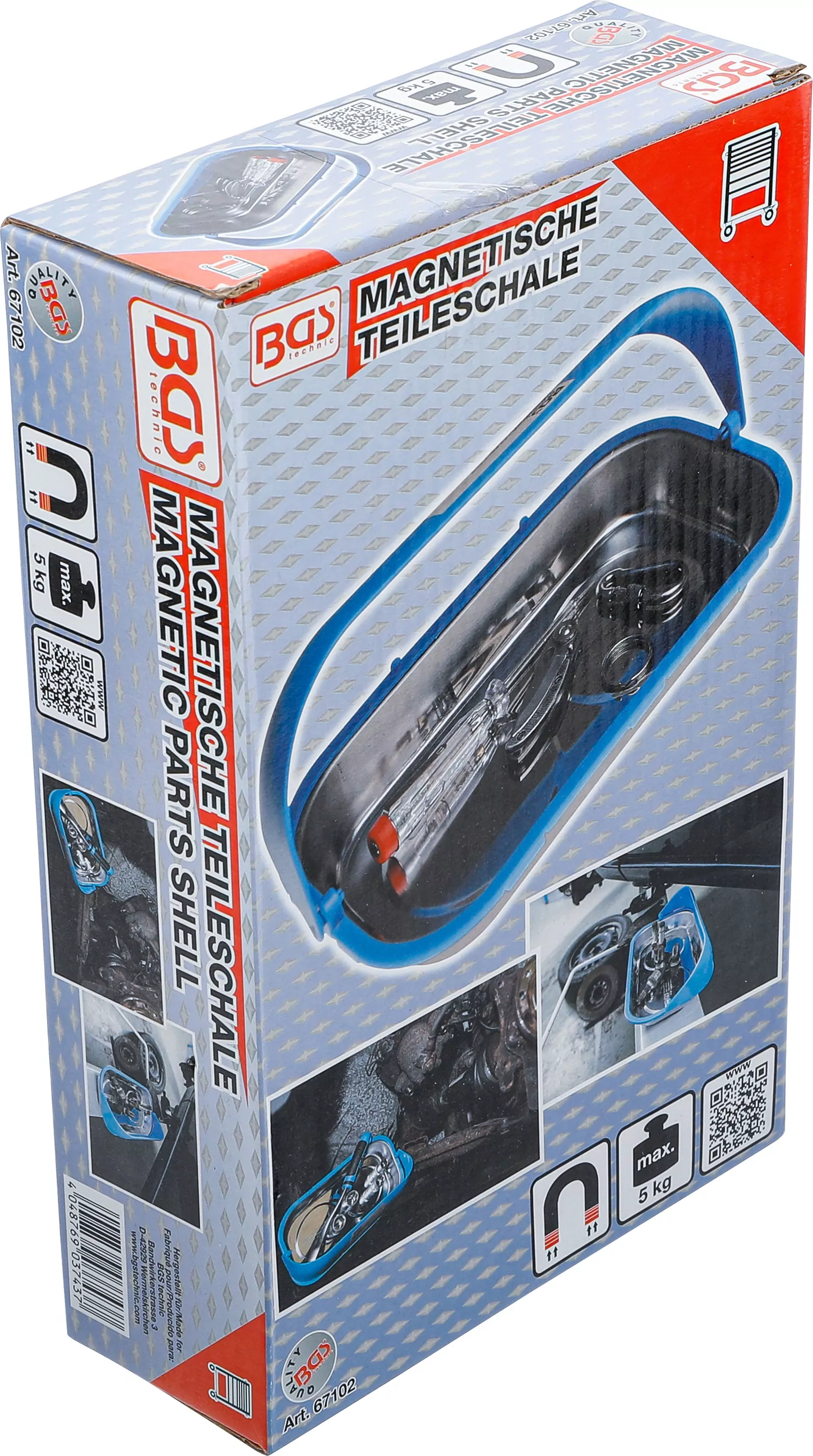 Magnetische Teileschale mit Schirm