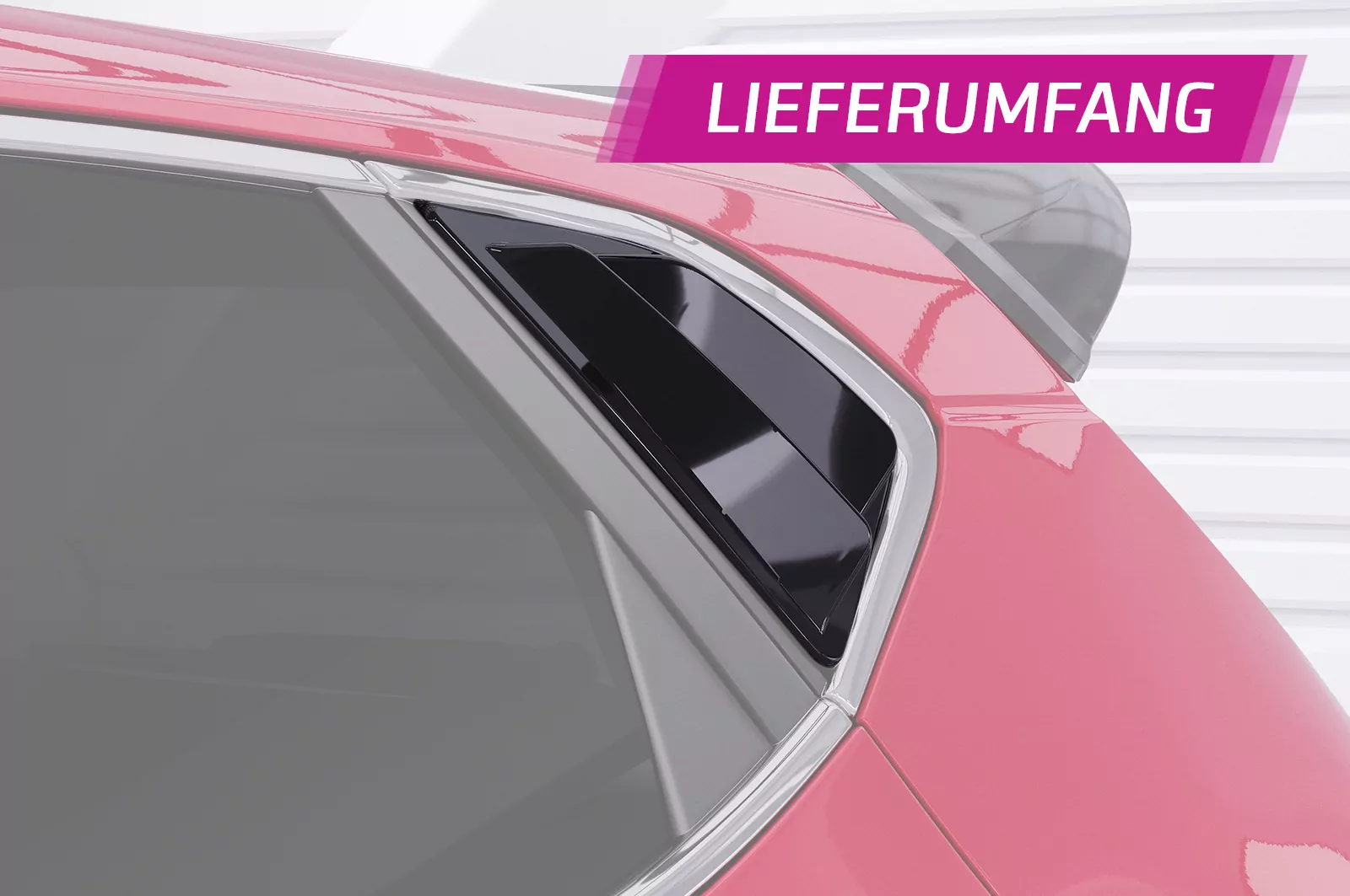 Seitenscheibenblenden für Kia Ceed (JD) SSB012 Schwarz Strukturiert