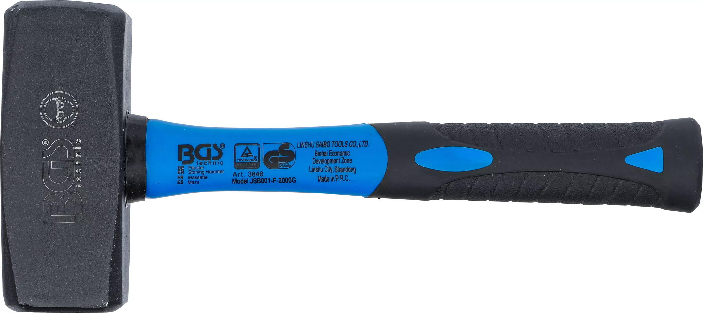 Fäustel | Fiberglasstiel | DIN 6475 | 2000 g